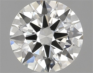 Picture of Natural Diamond 0.71 Carats, Round with Excellent Cut, H Color, VVS2 Clarity and Certified by GIA