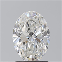 Natural Diamond 1.71 Carats, Oval with  Cut, F Color, IF Clarity and Certified by GIA