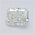 Natural Diamond 0.90 Carats, Radiant with  Cut, I Color, VS2 Clarity and Certified by GIA