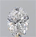 Natural Diamond 1.01 Carats, Oval with  Cut, E Color, SI2 Clarity and Certified by GIA