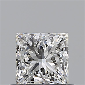Picture of Natural Diamond 0.51 Carats, Princess with  Cut, H Color, VVS1 Clarity and Certified by GIA