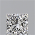 Natural Diamond 0.51 Carats, Princess with  Cut, H Color, VVS1 Clarity and Certified by GIA