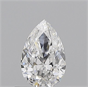 Diamante Natural 0.50 quilates, De pera , Color E, claridad SI1 y certificado GIA