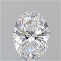 Natural Diamond 1.20 Carats, Oval with  Cut, D Color, VS2 Clarity and Certified by GIA