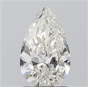 Diamante Natural 1.20 quilates, De pera , Color H, claridad SI2 y certificado GIA