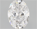Natural Diamond 0.51 Carats, Oval with  Cut, D Color, I1 Clarity and Certified by GIA