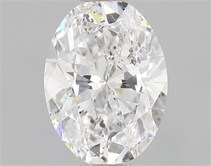 Picture of Natural Diamond 0.51 Carats, Oval with  Cut, D Color, I1 Clarity and Certified by GIA
