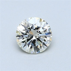 Picture of Natural Diamond 0.57 Carats, Round with Excellent Cut, L Color, VVS1 Clarity and Certified by GIA