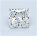 Natural Diamond 1.01 Carats, Princess with  Cut, G Color, VVS1 Clarity and Certified by GIA