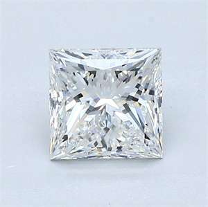 Picture of Natural Diamond 1.01 Carats, Princess with  Cut, G Color, VVS1 Clarity and Certified by GIA