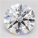 Lab Grown Diamond 2.08 Carats, Round with Ideal Cut, D Color, IF Clarity and Certified by IGI