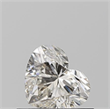 Natural Diamond 0.51 Carats, Heart with  Cut, K Color, VS2 Clarity and Certified by GIA