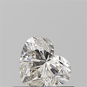 Picture of Natural Diamond 0.51 Carats, Heart with  Cut, K Color, VS2 Clarity and Certified by GIA