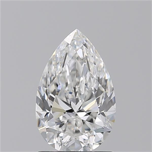 Picture of Natural Diamond 1.50 Carats, Pear with  Cut, F Color, VS2 Clarity and Certified by GIA