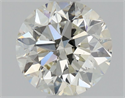 Natural Diamond 1.00 Carats, Round with Very Good Cut, J Color, SI1 Clarity and Certified by HRD