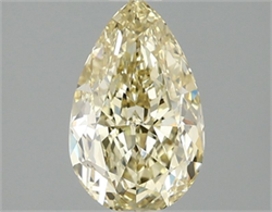 Picture of Lab Grown Diamond 1.59 Carats, Pear with  Cut, Fancy Intense Yellow Color, VVS2 Clarity and Certified by IGI