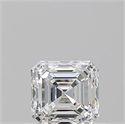 Natural Diamond 0.70 Carats, Asscher with  Cut, F Color, VVS1 Clarity and Certified by GIA