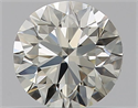 Natural Diamond 0.40 Carats, Round with Excellent Cut, K Color, VVS2 Clarity and Certified by GIA