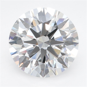 Picture of Lab Grown Diamond 4.01 Carats, Round with Ideal Cut, D Color, VVS2 Clarity and Certified by IGI