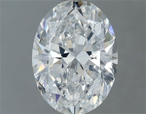 Foto Diamante Natural 1.20 quilates, Ovalado , Color F, claridad SI1 y certificado GIA de