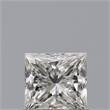 Natural Diamond 0.51 Carats, Princess with  Cut, G Color, VVS1 Clarity and Certified by IGI