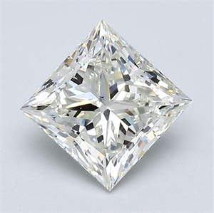 Foto Diamante Natural 1.21 quilates, Princesa , Color J, claridad VS2 y certificado GIA de