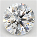 Lab Grown Diamond 3.41 Carats, Round with Ideal Cut, D Color, VVS1 Clarity and Certified by IGI