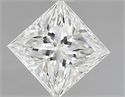 Diamante Natural 1.61 quilates, Princesa , Color H, claridad VVS1 y certificado IGI