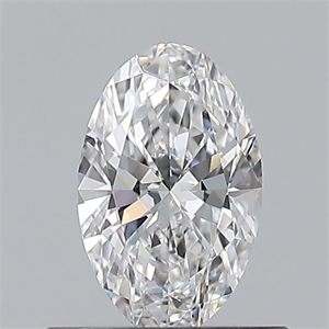 Picture of Natural Diamond 0.50 Carats, Oval with  Cut, D Color, VVS1 Clarity and Certified by GIA