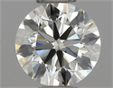 Natural Diamond 0.42 Carats, Round with Excellent Cut, K Color, VS2 Clarity and Certified by IGI