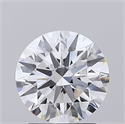 Lab Grown Diamond 2.01 Carats, Round with Ideal Cut, D Color, IF Clarity and Certified by IGI
