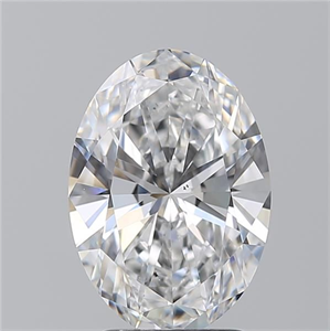 Picture of Natural Diamond 2.53 Carats, Oval with  Cut, E Color, VS2 Clarity and Certified by GIA