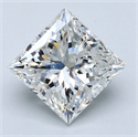 Diamante Natural 2.50 quilates, Princesa , Color G, claridad SI2 y certificado GIA