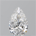 Diamante Natural 0.51 quilates, De pera , Color E, claridad VVS2 y certificado GIA