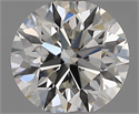 Natural Diamond 0.90 Carats, Round with Excellent Cut, G Color, IF Clarity and Certified by HRD