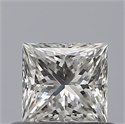 Natural Diamond 0.50 Carats, Princess with  Cut, G Color, VVS2 Clarity and Certified by GIA