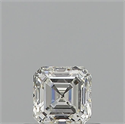 Natural Diamond 0.50 Carats, Asscher with  Cut, H Color, VVS2 Clarity and Certified by GIA
