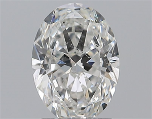 Foto Diamante Natural 2.00 quilates, Ovalado , Color F, claridad SI2 y certificado GIA de