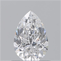 Diamante Natural 0.70 quilates, De pera , Color D, claridad VS2 y certificado GIA