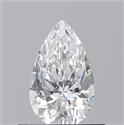 Diamante Natural 0.52 quilates, De pera , Color D, claridad VS2 y certificado GIA