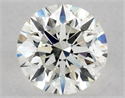 Natural Diamond 0.50 Carats, Round with Excellent Cut, J Color, SI2 Clarity and Certified by GIA