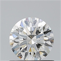Natural Diamond 0.70 Carats, Round with Excellent Cut, H Color, IF Clarity and Certified by GIA