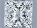 Natural Diamond 1.01 Carats, Princess with  Cut, H Color, VVS2 Clarity and Certified by IGI