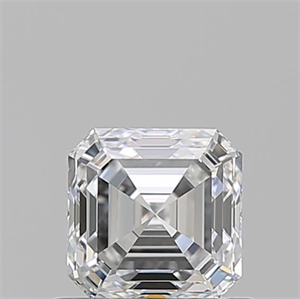 Foto Diamante Natural 0.75 quilates, Asscher , Color E, claridad VVS2 y certificado GIA de
