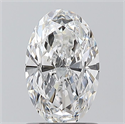 Natural Diamond 1.00 Carats, Oval with  Cut, E Color, VS1 Clarity and Certified by GIA