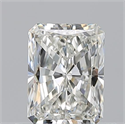 Natural Diamond 0.70 Carats, Radiant with  Cut, I Color, VVS1 Clarity and Certified by GIA