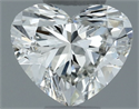 Natural Diamond 0.50 Carats, Heart with  Cut, H Color, SI1 Clarity and Certified by IGI