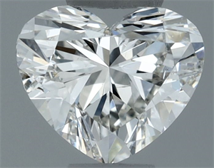 Picture of Natural Diamond 0.50 Carats, Heart with  Cut, H Color, SI1 Clarity and Certified by IGI