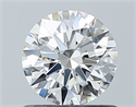 Natural Diamond 0.71 Carats, Round with Excellent Cut, F Color, VS1 Clarity and Certified by GIA