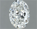 Natural Diamond 0.60 Carats, Oval with  Cut, I Color, VS1 Clarity and Certified by GIA